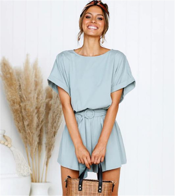 Casual Solid Color Women's Jumpsuit