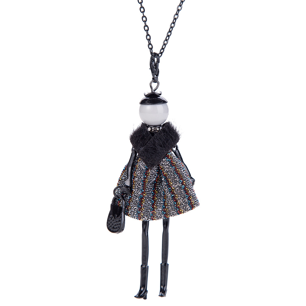 A New Fashion Korean Alloy Doll Necklace