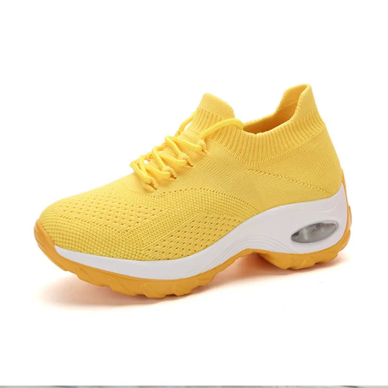 Sneakers Sport Shoes Grandma Shoes - Yellow