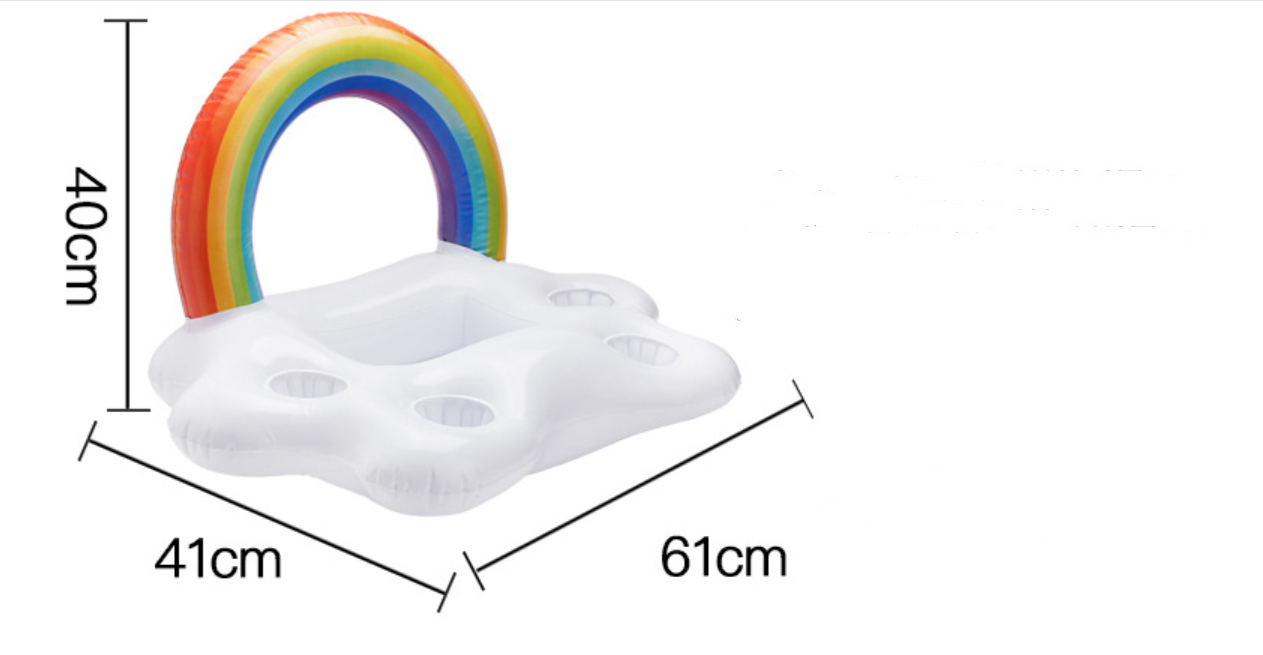 Water Inflatable Rainbow Toy Cup Holder - Image 10