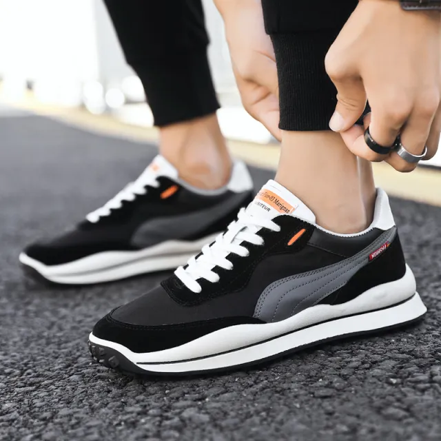 Round Toe Textile Breathable Low cut Old Shoes Black - Shop at LoveMi