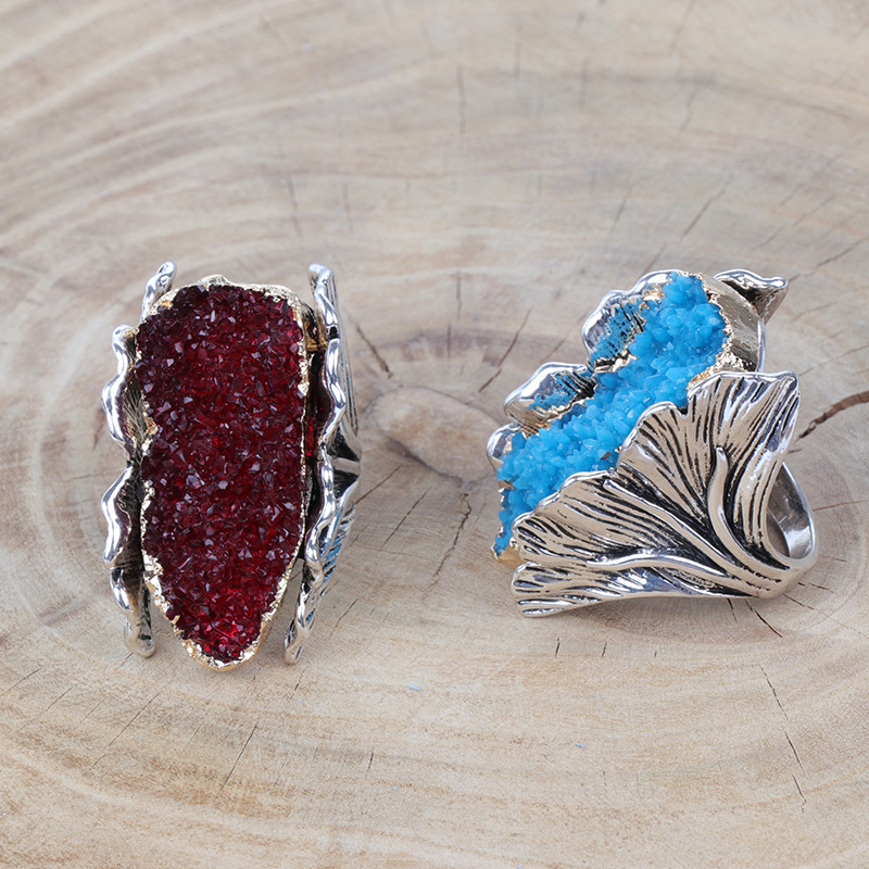 Style Fashion Natural Stone Vintage Woman Ring