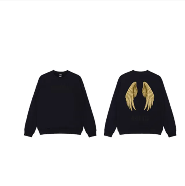 Devil Big Wings Print Loose Couple Long Sleeves D 2Xl - Shop at LoveMi