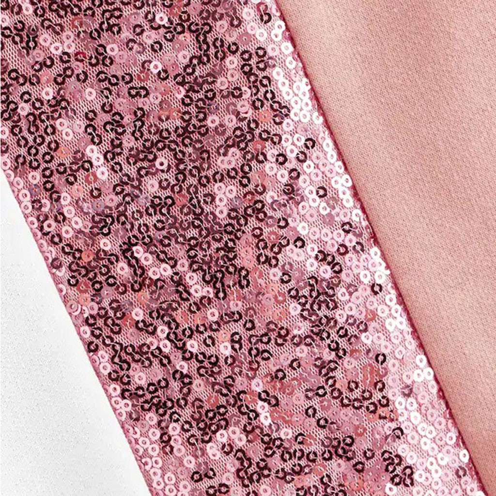 Women's Sequined Hooded Long-sleeved Short Sweater