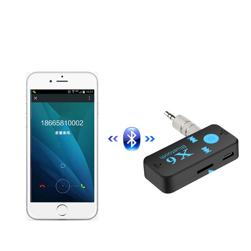 X6 Car Bluetooth Receiver Car Speaker Receiver TF Card Reader - Image 3