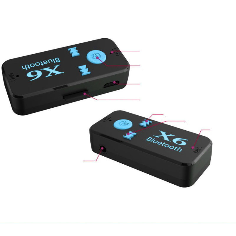 X6 Car Bluetooth Receiver Car Speaker Receiver TF Card Reader - Image 2