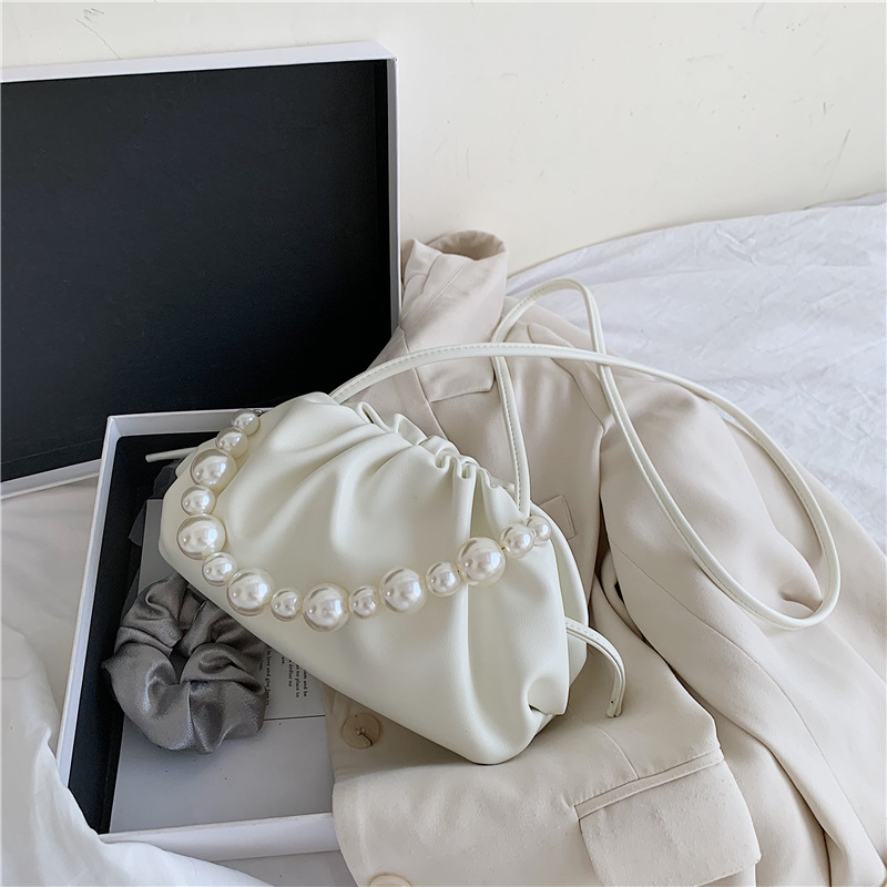 Title 1, Pearl Portable Fold Cross-body Cloud Bag