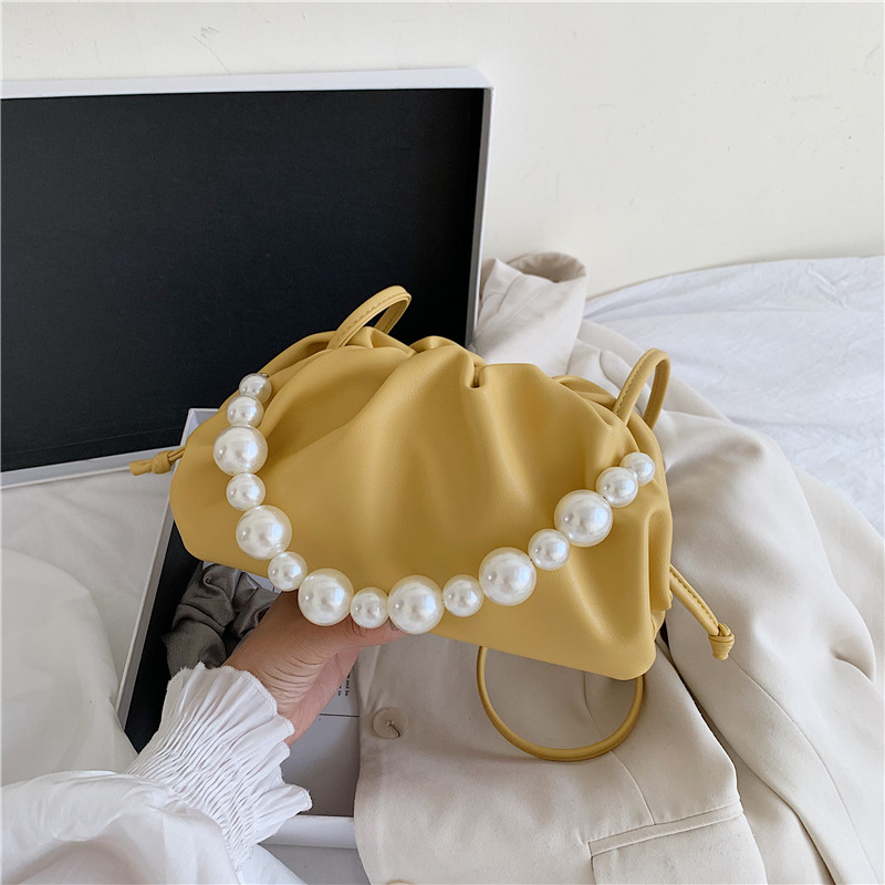 Title 2, Pearl Portable Fold Cross-body Cloud Bag