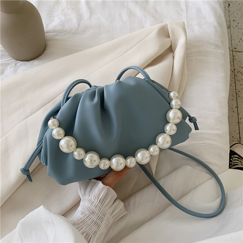 Title 3, Pearl Portable Fold Cross-body Cloud Bag