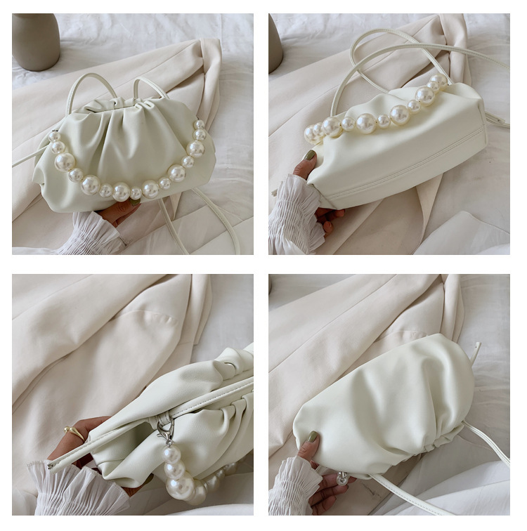 Title 4, Pearl Portable Fold Cross-body Cloud Bag