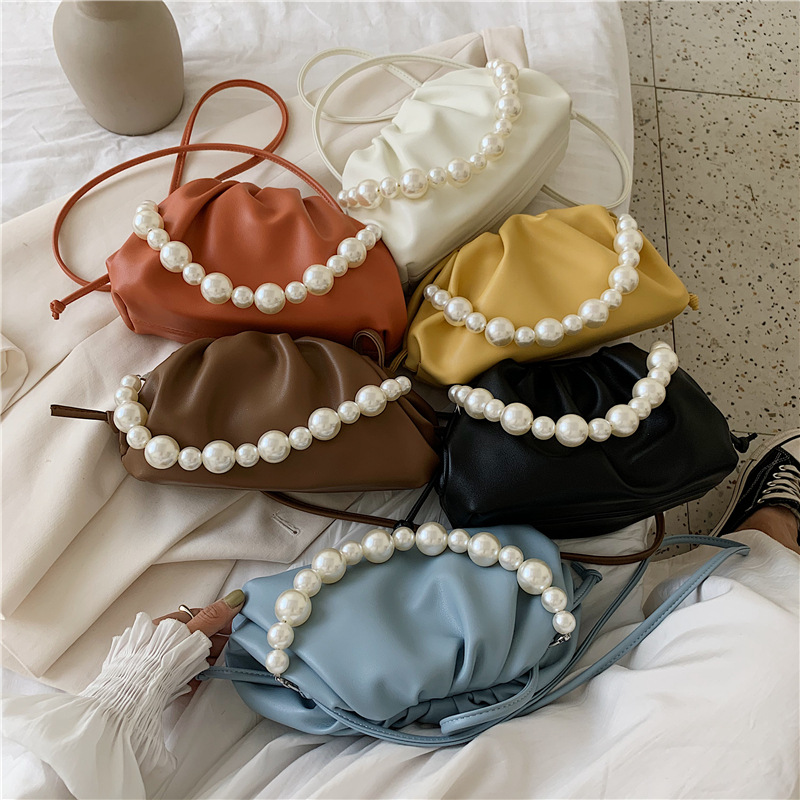 Title 8, Pearl Portable Fold Cross-body Cloud Bag