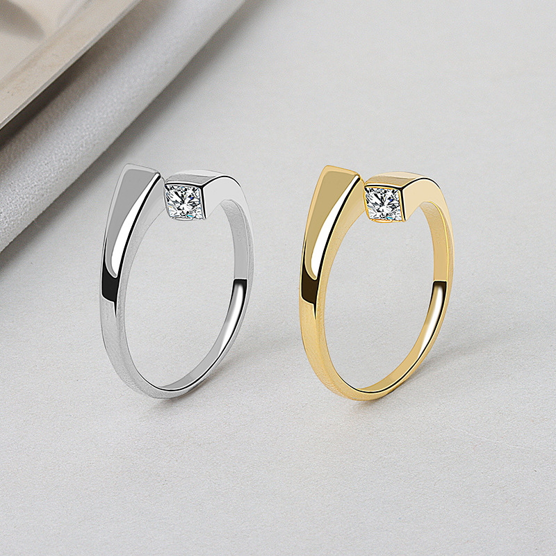 New Irregular Opening Ring Female Wild Silver Ring