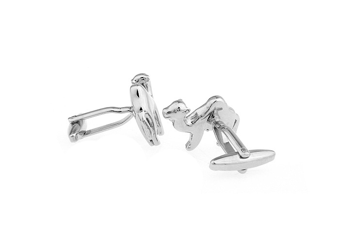 Silver-Tone Camel Cufflinks, picture 3 of 4