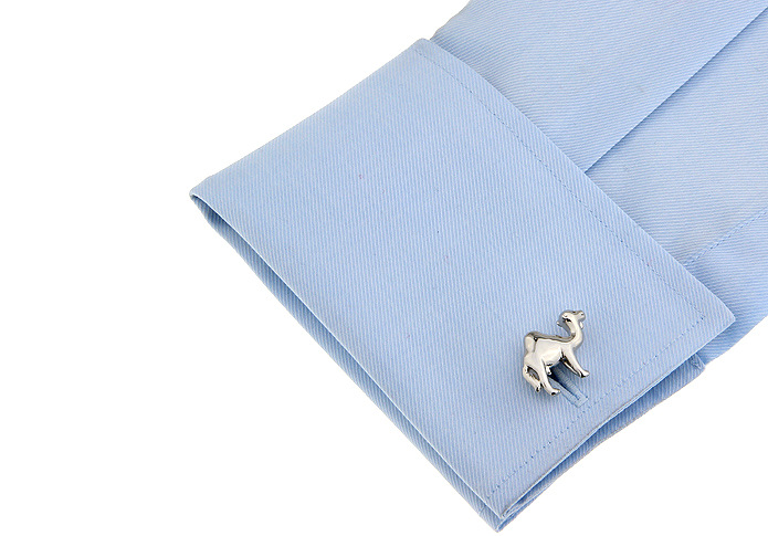 Silver-Tone Camel Cufflinks, picture 2 of 4