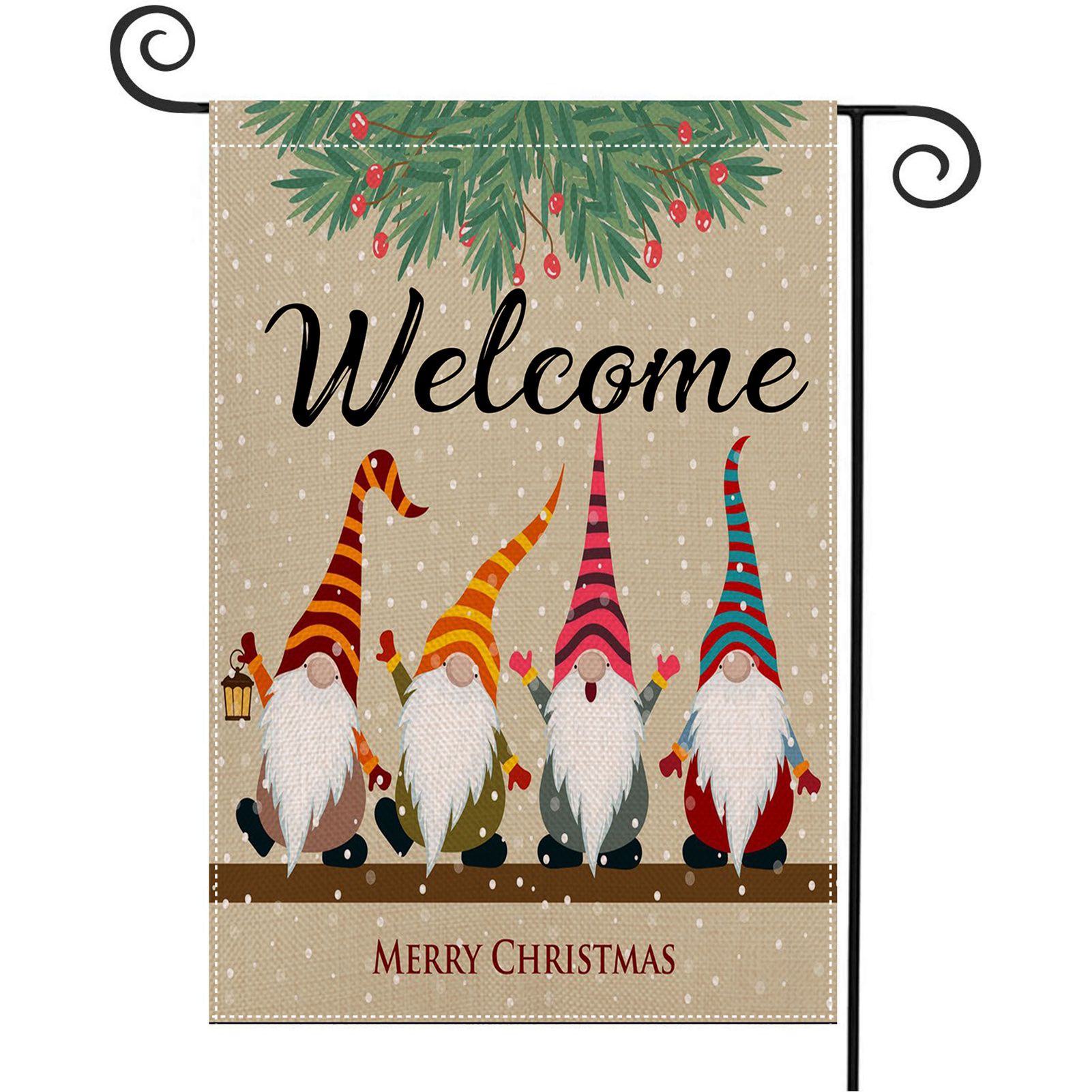 Title 5, Banner Christmas Garden Flag Holiday Celebratio...