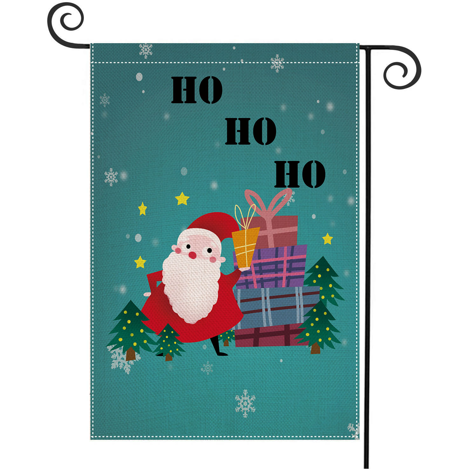 Title 3, Banner Christmas Garden Flag Holiday Celebratio...