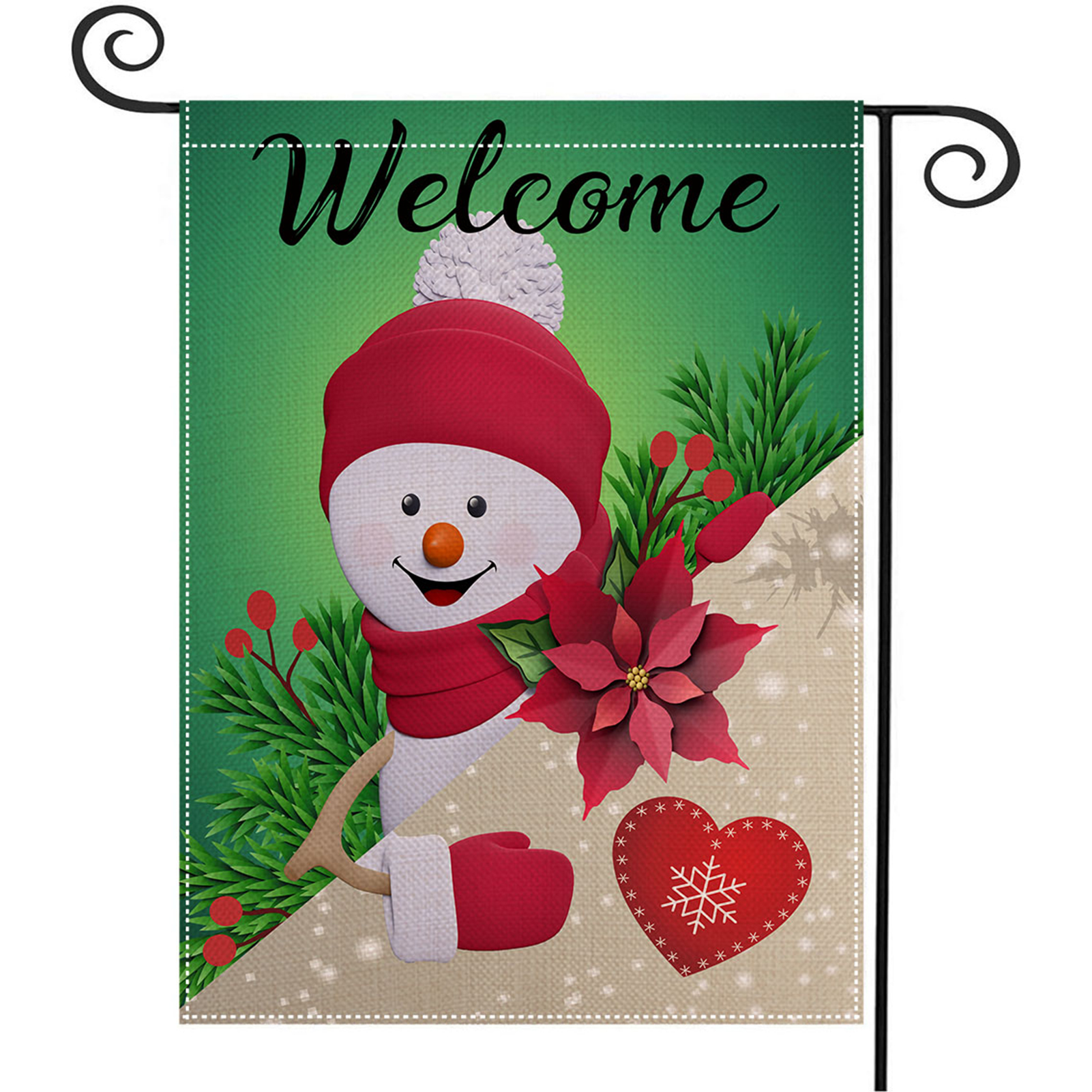 Title 4, Banner Christmas Garden Flag Holiday Celebratio...