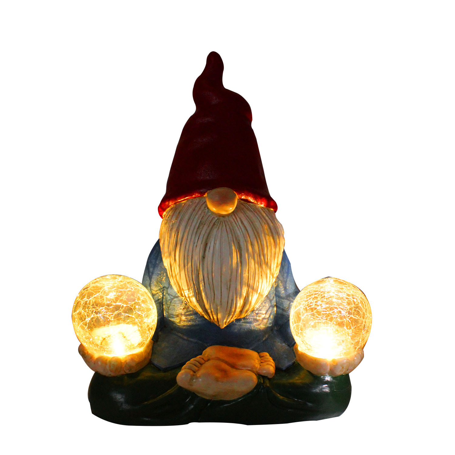 Solar LED Resin Ornaments Dwarf Doll Outdoor Statue Courtyard Gardening Decoration Artistic Figurine Micro Landscape Accessories — foto 7