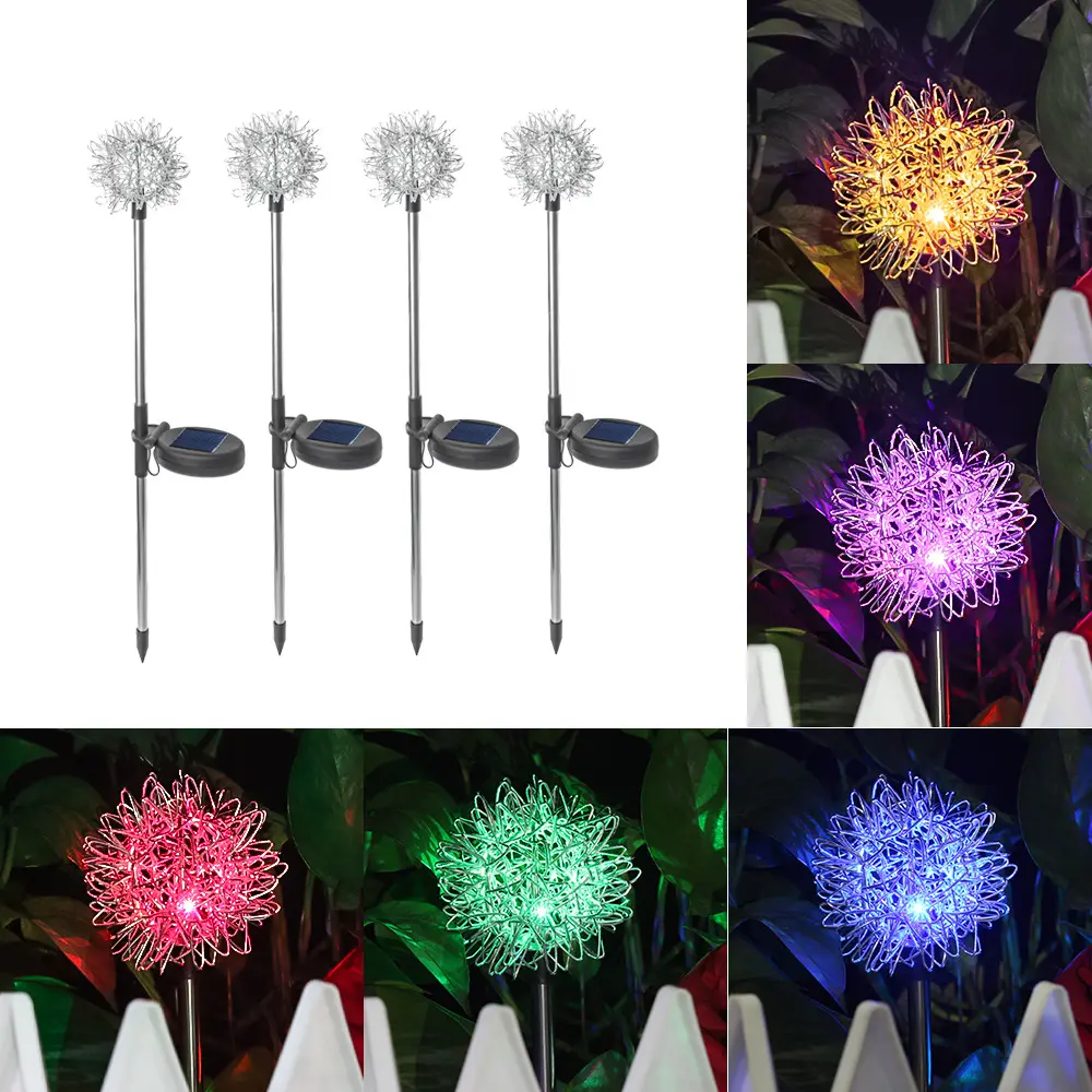 Solar Light Dandelion Plug In Garden