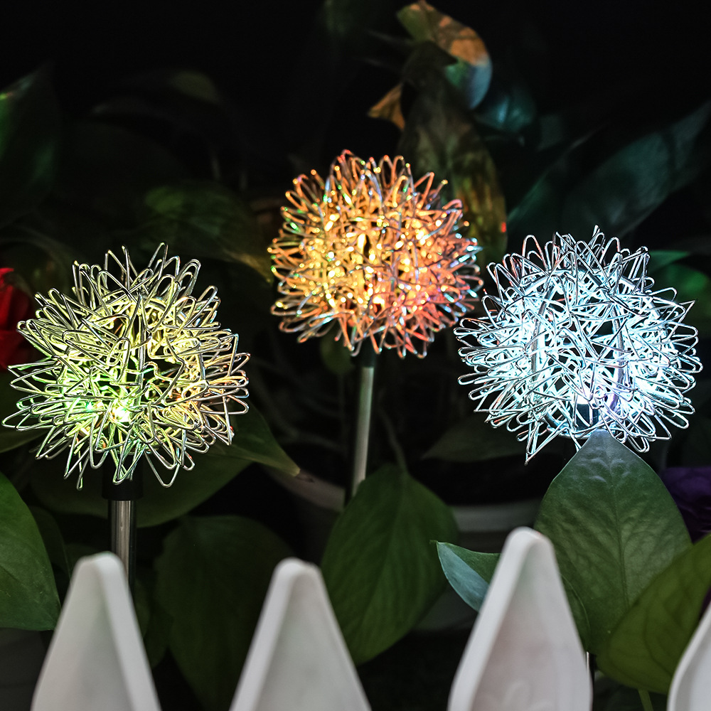 Solar Light Solar Dandelion Plug In Light Garden Decoration LED Light — foto 2