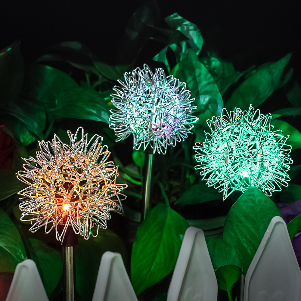 Solar Light Solar Dandelion Plug In Light Garden Decoration LED Light — foto 4