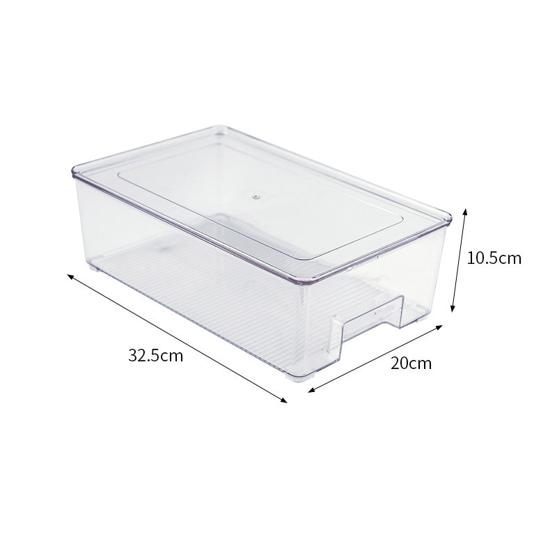 Title 6, Transparent Refrigerator Box Drawer Type Plasti...