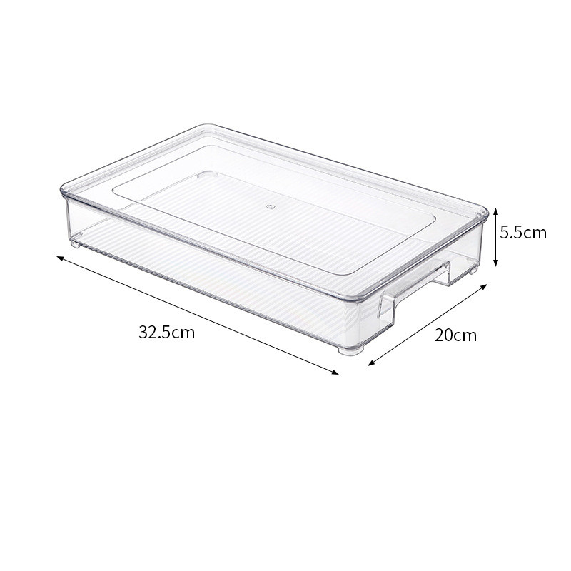 Title 1, Transparent Refrigerator Box Drawer Type Plasti...