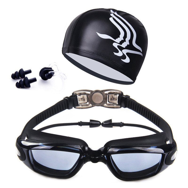 Title 4, Swimming Goggles Set HD Waterproof Anti Fog Swi...