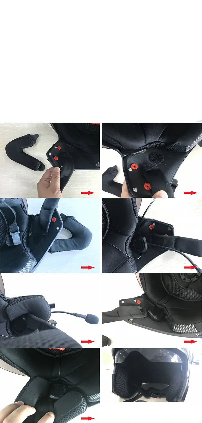 Motorcycle Helmet With Bluetooth Headset Built-In Integrated