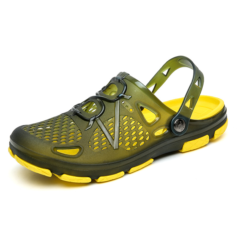 Мужские слипоны на садовых мулах, сабо, обувь, спортивные сандалии на открытом воздухе, пляжные водные тапочки