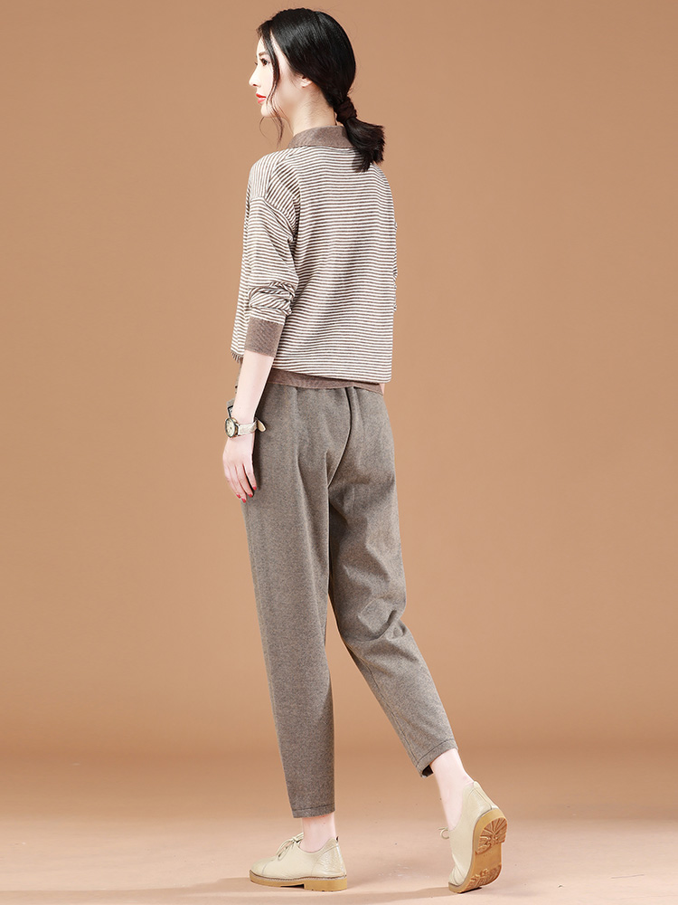 Title 2, All-match Slimming Harem Pants Loose Casual Tro...