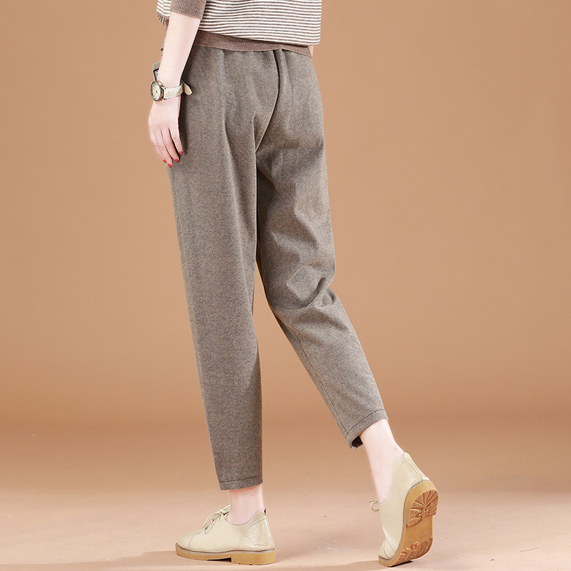 Title 5, All-match Slimming Harem Pants Loose Casual Tro...