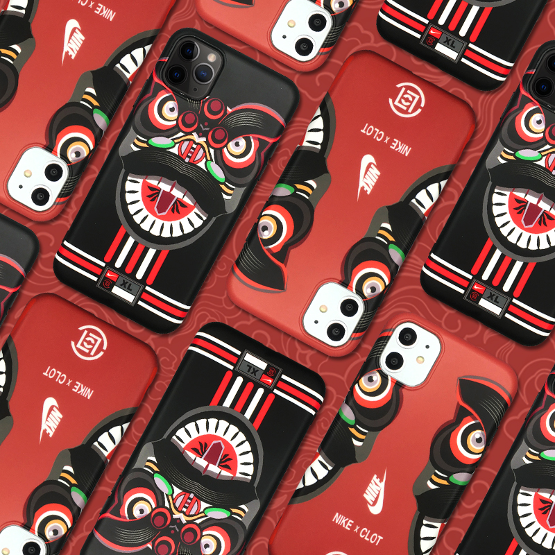 Compatible with Apple , Tide Brand Lion Dance Silicone Soft Phone Case