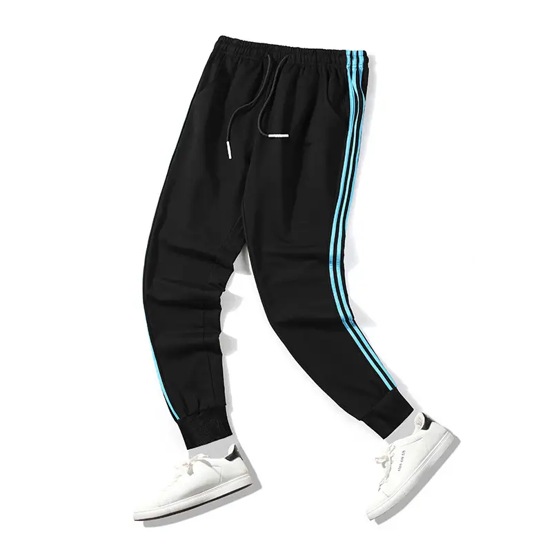 Classic Three Bars Plus Fat Plus Size Small Feet Casual Pants