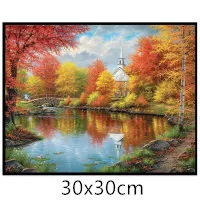 Full Diamond Landscape Round Diamond 5D Diamond Painting - Landscape - View 1
