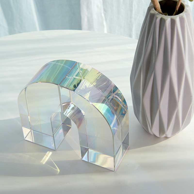 Glass Arch Crystal Bookends, picture 4 of 5