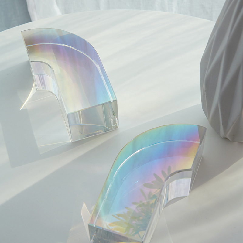 Glass Arch Crystal Bookends, picture 2 of 5