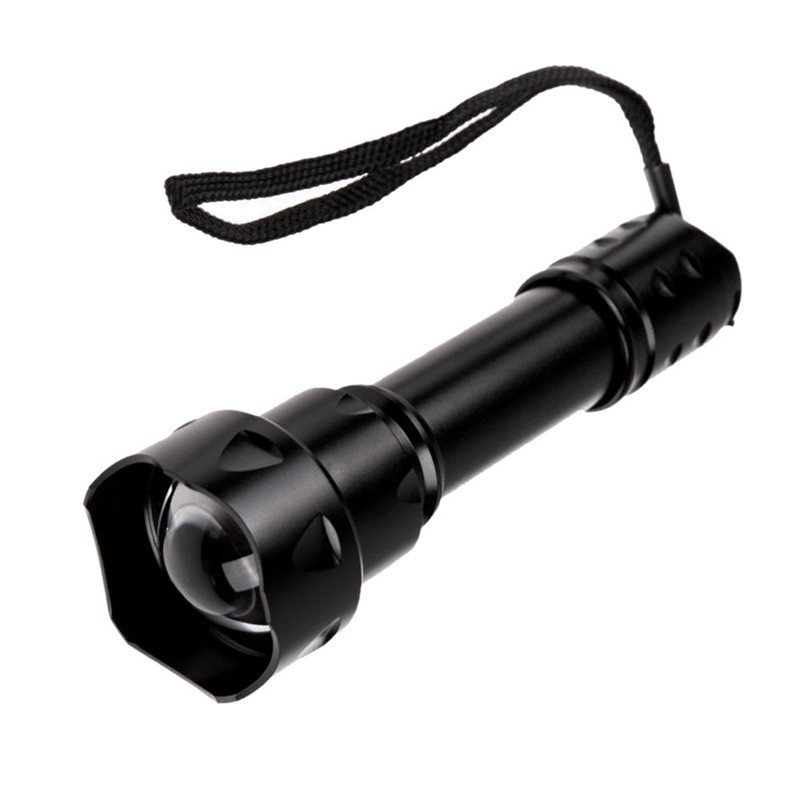 Retractable Zoom Infrared Flashlight