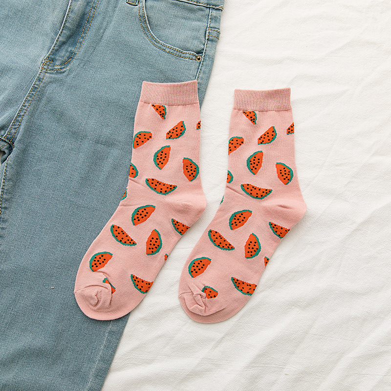 Title 3, Ladies Japanese Cute Fruit Cotton Socks