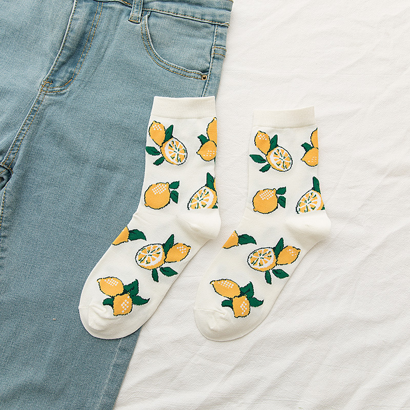 Title 8, Ladies Japanese Cute Fruit Cotton Socks