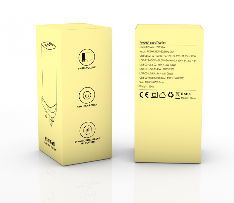 GaN65W Gallium Nitride Computer Mobile Phone Charger