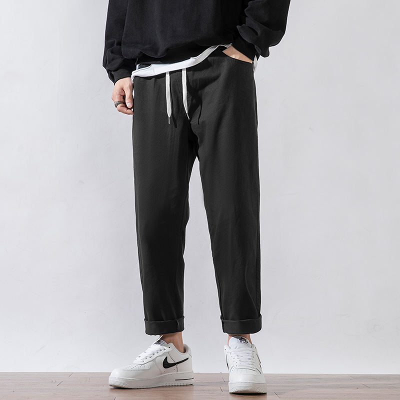 Trendy All-Match Spring Hong Kong Style Casual Trousers