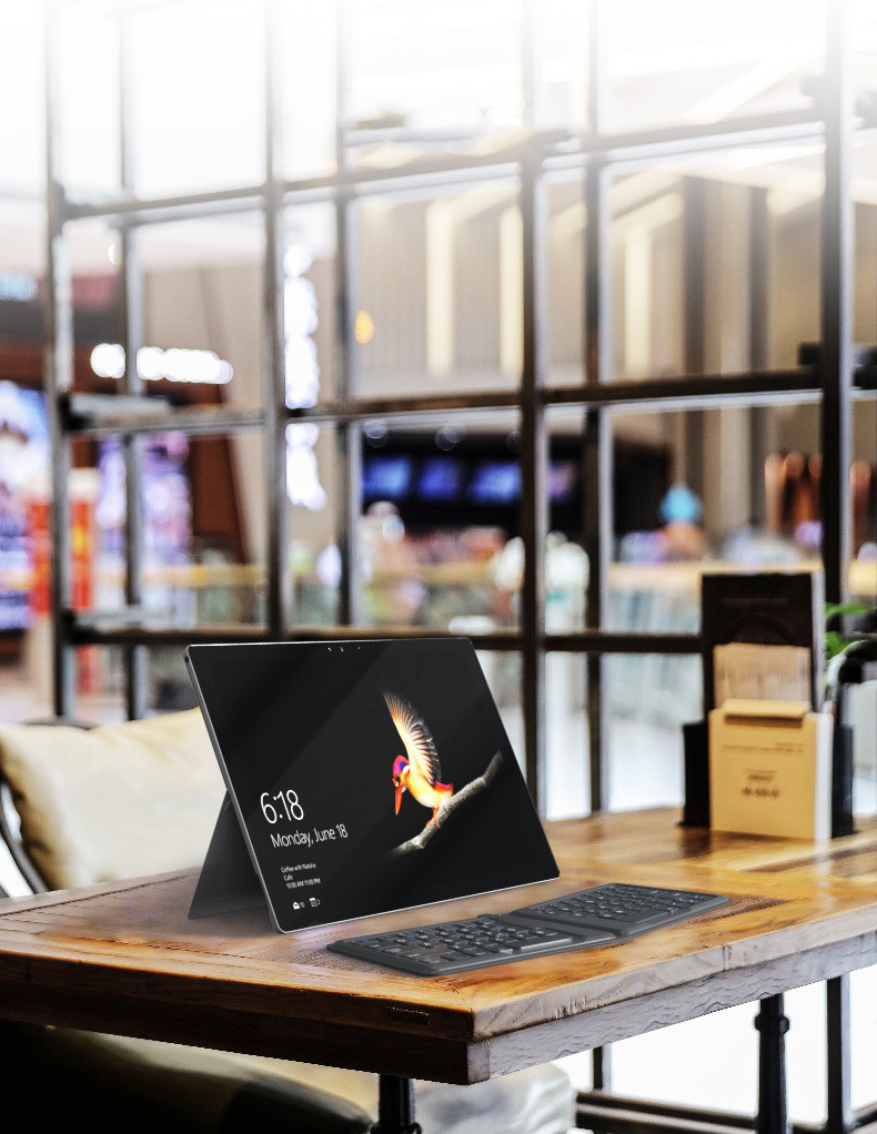 Compatible with Apple, Aerospace Folding Bluetooth Keyboard Ipad Tablet Phone Universal Office Keyboard - Image 1