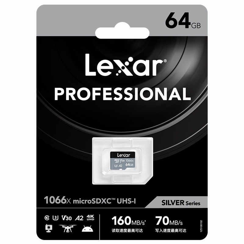 Lexar 1066x Tf Card 32G 64G 128G 256G UAV HD 4K A2 U3 Memory Card 5