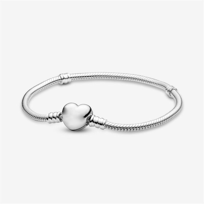 Full Of Diamond Love Running Bead Snake Bone Chain Bracelet Jewelry