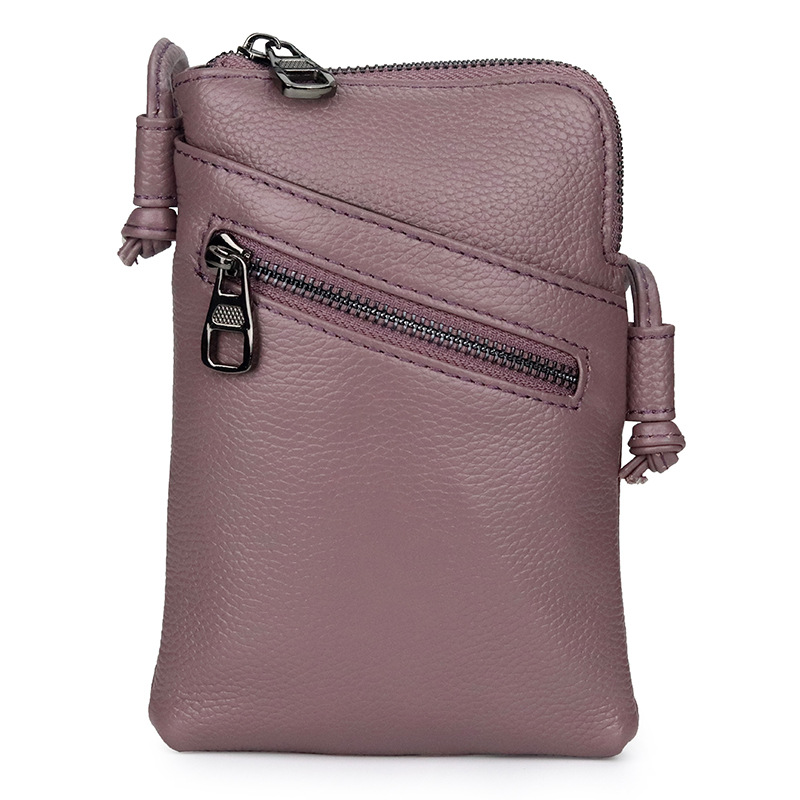 Title 8, Leather Vertical Shoulder Phone Bag Women Messe...