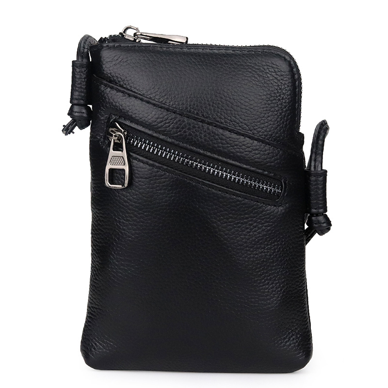 Title 6, Leather Vertical Shoulder Phone Bag Women Messe...