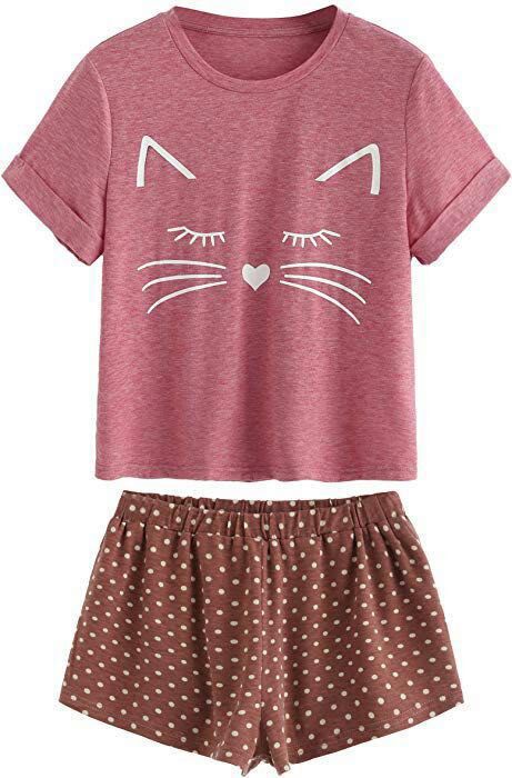 Title 2, Summer Ladies Cat Casual Pajamas