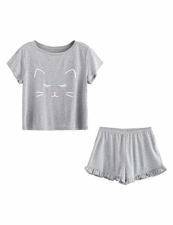 Title 4, Summer Ladies Cat Casual Pajamas