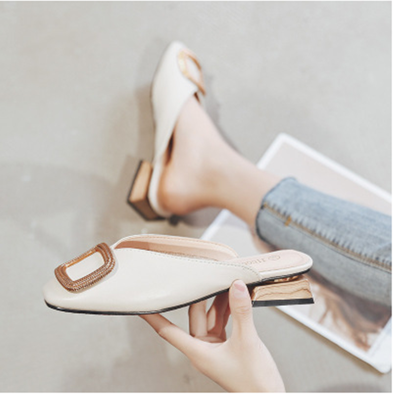 All-match Fashion Net Celebrity Lazy One-foot Sandals